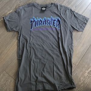 🚫SOLD🚫 NWOT THRASHER WITH BLUE FLAMES TEE